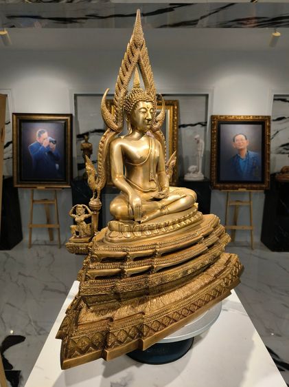 พระพุทธรูป พระพุทธชินราช ฐานสูง หน้าตัก 9 นิ้ว วัดพระศรีรัตนมหาธาตุวรมหาวิหาร จ.พิษณุโลก จัดสร้าง ปี พ.ศ.2539 รูปที่ 6