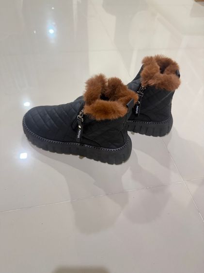รองเท้าบูท ดำ หนัง PU UK 4.5 | EU 37 1/3 | US 6 อื่นๆ รองเท้าบุขน ลุยหิมะได้