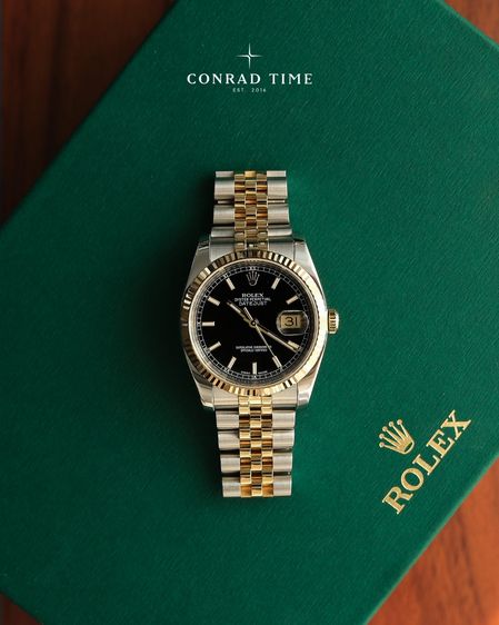 Rolex Datejust 116233 Black Dial Yellow Gold Two-Tone Jubilee 2013 36mm. Fullset  รูปที่ 4