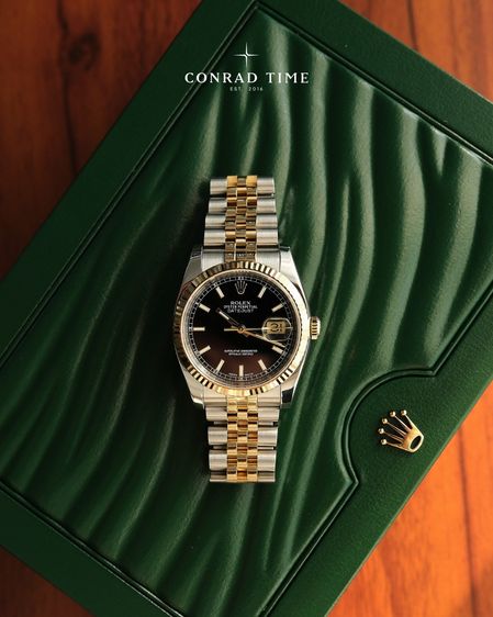 Rolex Datejust 116233 Black Dial Yellow Gold Two-Tone Jubilee 2013 36mm. Fullset  รูปที่ 3