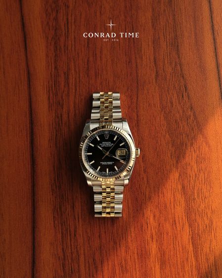 Rolex Datejust 116233 Black Dial Yellow Gold Two-Tone Jubilee 2013 36mm. Fullset 