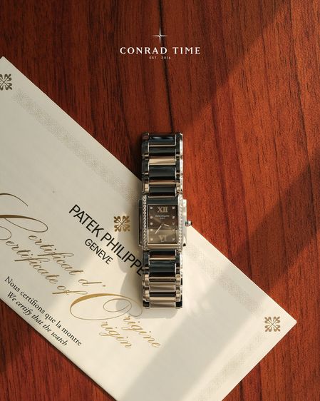 Patek Twenty-4 4910 10A 010 Grey Diamond Dial Stainless steel 2019 25 x 30 mm.  รูปที่ 3