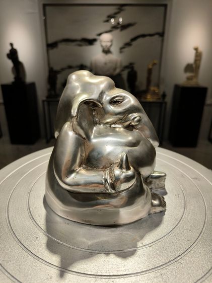 รูปหล่อ พระพิฆเนศ วรมุทรา ปางนั่งประทานพร พิมพ์โบราณ หน้าตัก 5 นิ้ว รูปที่ 5