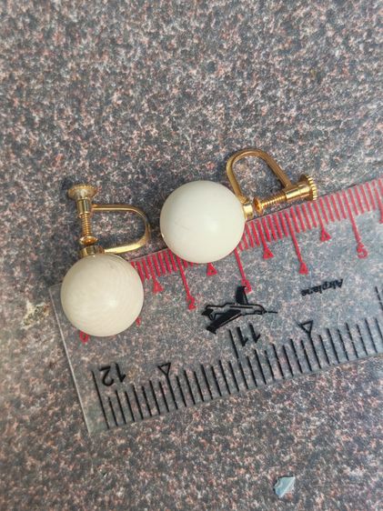 ต่างหูหนีบวัสดุธรรมชาติแท้ งานเก่า งานนอก ราคาดีๆครับ รูปที่ 5