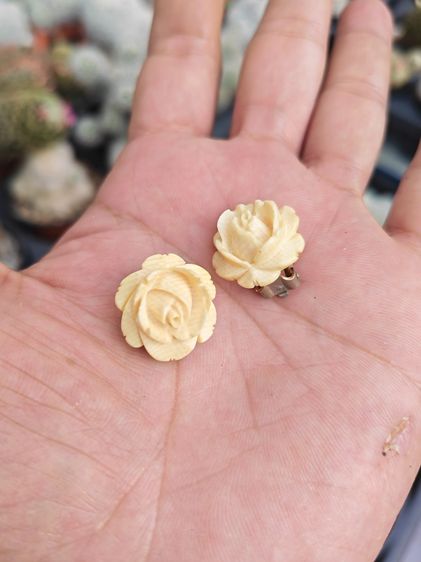 โลหะ ต่างหูหนีบวัสดุธรรมชาติแท้ งานเก่า งานนอก ราคาแบ่งปันครับ