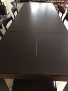  ITALIAN POLIFORM DINING TABLE 8 LEATHER CHAIRS รูปที่ 5