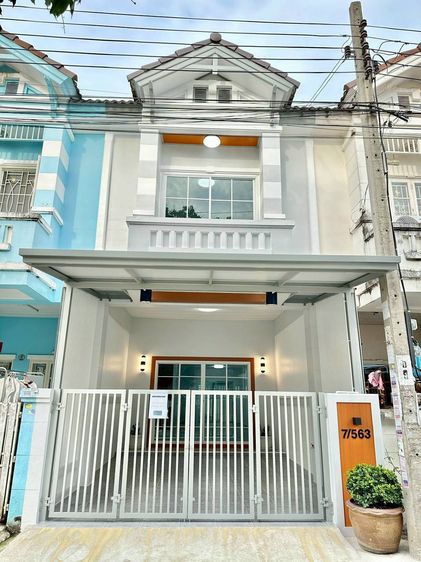 มีบางส่วน ทาวน์เฮ้าส์ นนทบุรี บ้านกล้วยไทรน้อย หมู่บ้านปิยวรารมย์ นัดชมเลย 081-440-5994 รูปที่ 2