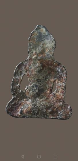 พระร่วงนั่ง​ เนื้อสนิมแดง​ กรุคอกควายจ.ชัยภูมิ รูปที่ 9