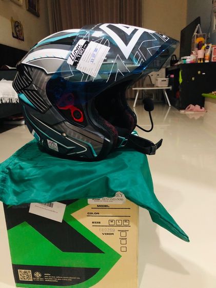 ขายหมวกกันน็อค หมวกกันน็อค LINK Helmet รุ่น Eros ทรงเปิดหน้า รองรับ Bluetooth รูปที่ 6