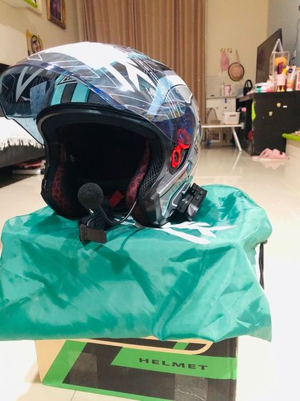 ขายหมวกกันน็อค หมวกกันน็อค LINK Helmet รุ่น Eros ทรงเปิดหน้า รองรับ Bluetooth รูปที่ 2