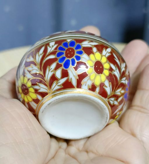 💟 ผอบเบญจรงค์ สูง 6 ซม. รูปที่ 3