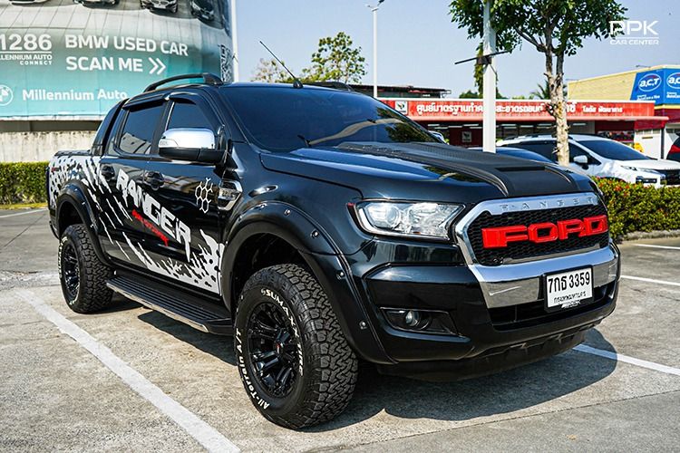 Ford Ranger 2018 2.2 Hi-Rider XLT Pickup ดีเซล ไม่ติดแก๊ส เกียร์อัตโนมัติ ดำ รูปที่ 3