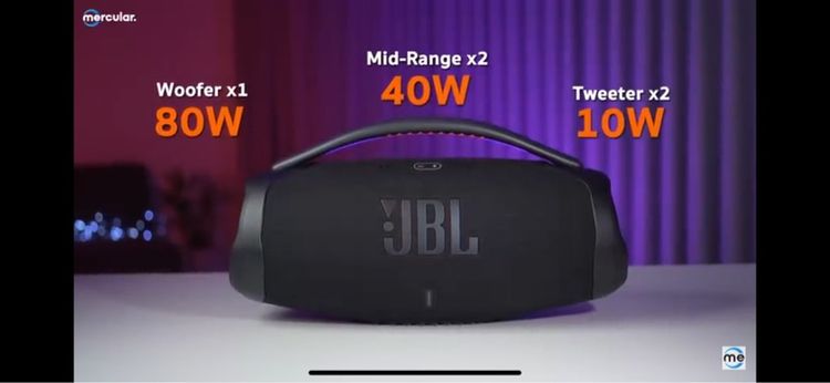 JBL BoomBox 3 สีดำ รอบผลิตใหม่ 2568 --เครื่องศูนย์ไทย ใหม่มือ1 ไม่เคยแกะ-- --ประกันมหาจักร 1ปี 3เดือน-- รูปที่ 16