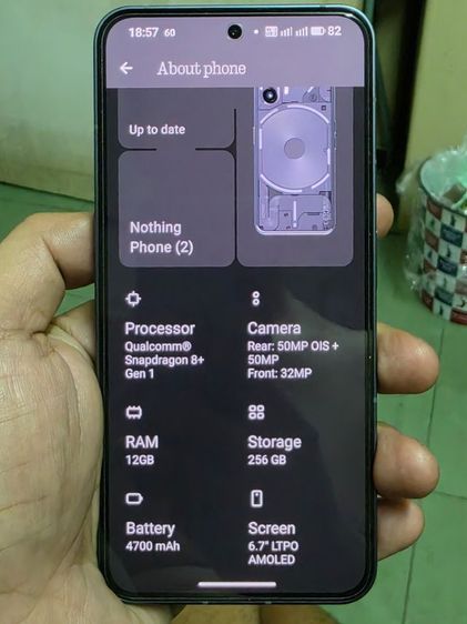ขาย Nothing Phone 2 สีดำ  แรม 12 ความจุ 256 GB รูปที่ 2
