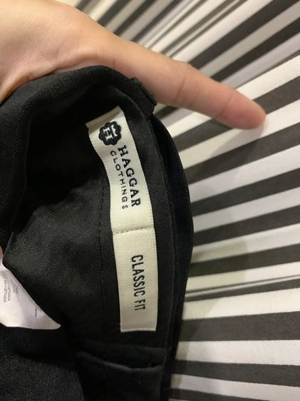 กางเกงสีดำ ขายาวทรงคลาสสิก Haggar Classic Fit No-Iron  Classic Fit Straight Leg 38 x40  รูปที่ 8
