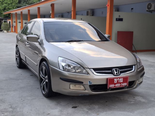 Honda Accord 2005 2.4 E i-VTEC Sedan เบนซิน ไม่ติดแก๊ส เกียร์อัตโนมัติ บรอนซ์ทอง รูปที่ 4