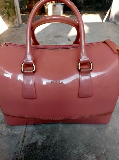 ไม่ระบุ เนื้อ พีวีซี Tarpaulin Furla กระเป๋าถือ