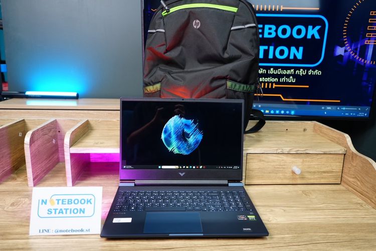 HP Victus Gaming 15 Ryzen5-5600H RTX3050Ti(4GB) Ram8 SSD512 จอ15.6 FHD 144Hz สเปคสูง เครื่องสวย ดีไซน์เรียบหรู ขายเพียง 17,990.- รูปที่ 2
