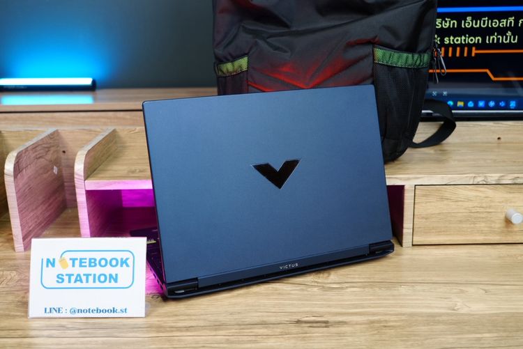 HP Victus Gaming 15 Ryzen5-5600H RTX3050Ti(4GB) Ram8 SSD512 จอ15.6 FHD 144Hz สเปคสูง เครื่องสวย ดีไซน์เรียบหรู ขายเพียง 17,990.- รูปที่ 8