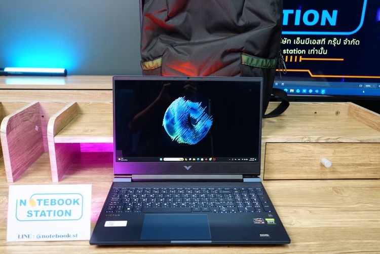 วินโดว์ 8 กิกะไบต์ ไม่ใช่ HP Victus Gaming 15 Ryzen5-5600H RTX3050Ti(4GB) Ram8 SSD512 จอ15.6 FHD 144Hz สเปคสูง เครื่องสวย ดีไซน์เรียบหรู ขายเพียง 17,990.-