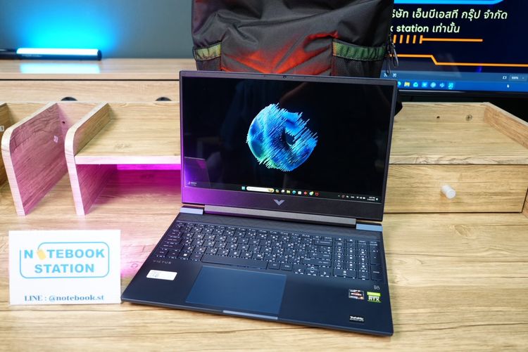 HP Victus Gaming 15 Ryzen5-5600H RTX3050Ti(4GB) Ram8 SSD512 จอ15.6 FHD 144Hz สเปคสูง เครื่องสวย ดีไซน์เรียบหรู ขายเพียง 17,990.- รูปที่ 3