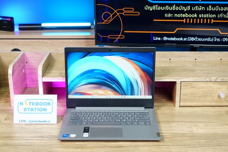 วินโดว์ 8 กิกะไบต์ ไม่ใช่ Lenovo IdeaPad 3 i5-1135G7 Ram8 SSD512 จอ14.0 FHD สเปคทำงานทั่วไป บางเบาเหมาะกับการพกพา  ราคา 7,990 .-