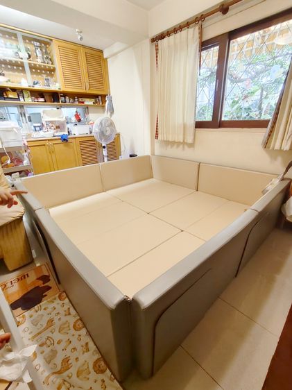 คอกกั้นเด็ก Hoyo S22 ขนาด 6 ฟุต ผ้าหนังรุ่น Premium ใช้งานไม่ถึงปี รูปที่ 3