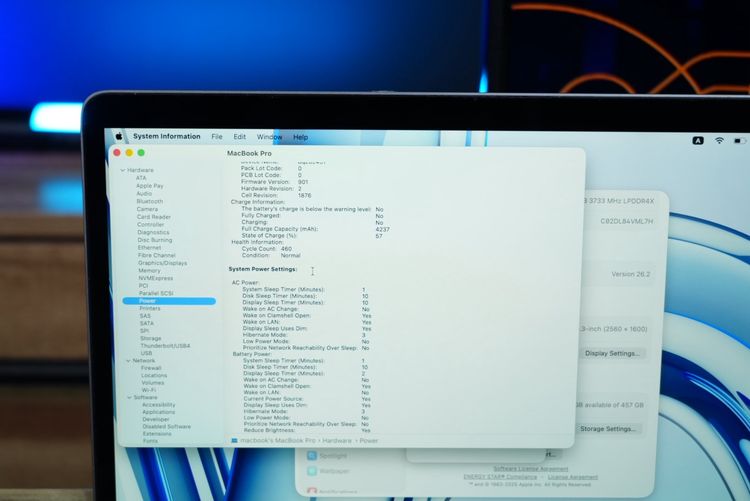 Macbook Pro 13 (2020) Touchbar Core i5 Ram16 SSD512 จอ13.3 นิ้ว Cycle count 460 ครั้ง ขายเพียง 12,590.- รีเซ็ตพร้อมใช้งาน รูปที่ 10