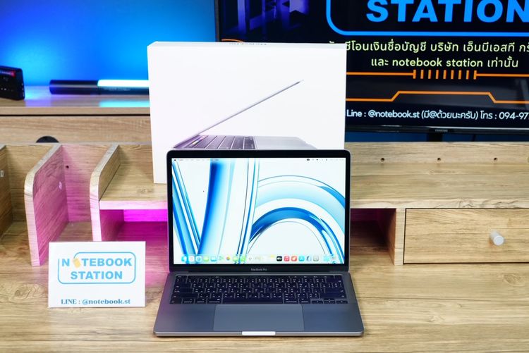 Apple Macbook Pro 13 Inch แมค โอเอส 16 กิกะไบต์ ไม่ใช่ Macbook Pro 13 (2020) Touchbar Core i5 Ram16 SSD512 จอ13.3 นิ้ว Cycle count 460 ครั้ง ขายเพียง 12,590.- รีเซ็ตพร้อมใช้งาน