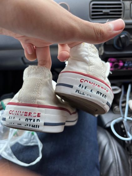 Converse chuck Taylor all star มือสอง สีขาว ของแท้ สภาพดี รูปที่ 2
