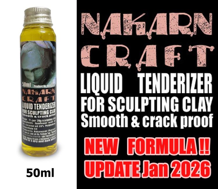 สี/อุปกรณ์ศิลปะ Nakarn Craft น้ำยาปรับสภาพดินสำหรับงานปั้น Liquid Tenderizer ขนาด50ml