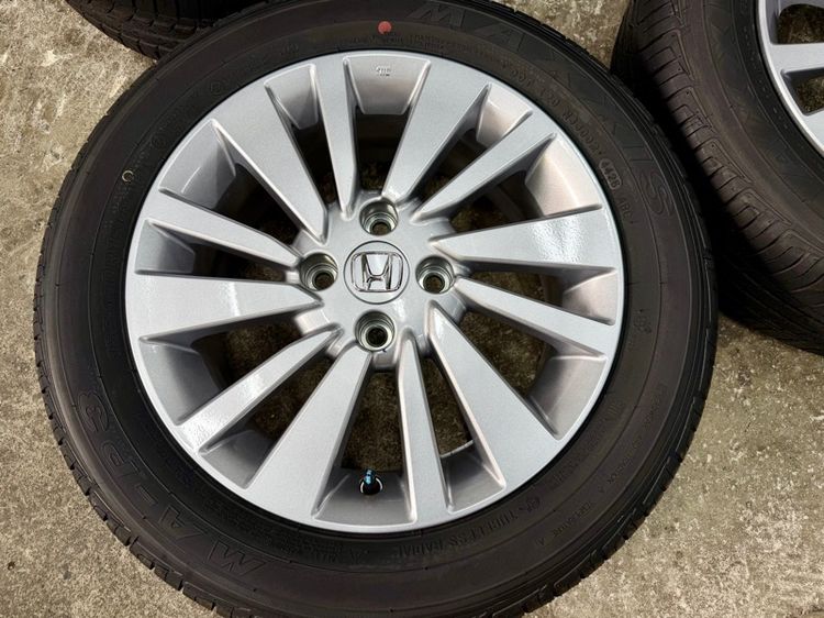 ล้อแม็ก HONDA CITY ขอบ 15” ถอดป้ายแดง ยาง MAXXIS 185-60R15 ปี 25 ตุ่มหน้ายางยังอยู่ครบ รูปที่ 5