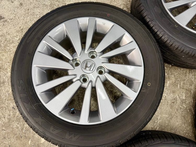 ล้อแม็ก HONDA CITY ขอบ 15” ถอดป้ายแดง ยาง MAXXIS 185-60R15 ปี 25 ตุ่มหน้ายางยังอยู่ครบ รูปที่ 7