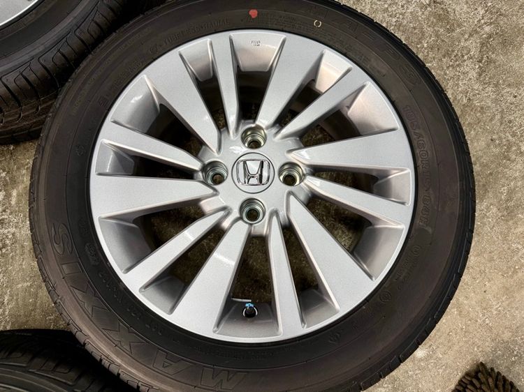 ล้อแม็ก HONDA CITY ขอบ 15” ถอดป้ายแดง ยาง MAXXIS 185-60R15 ปี 25 ตุ่มหน้ายางยังอยู่ครบ รูปที่ 6