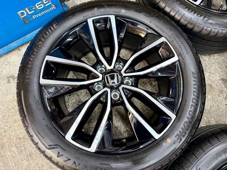 ล้อแม็ก HONDA HRV RS ขอบ 18” ถอดป้ายแดง ยาง BRIDGESTONE 225-50R18 ปี 25 ครีบหน้ายางยังอยู่ครบ รูปที่ 7