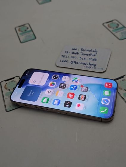 ขาย เทิร์น iPhone 16 Pro Max 256 Desert ศูนย์ไทย สภาพสวย อุปกรณ์ครบยกกล่อง สุขภาพแบต 100 ประกันยาว 9 เดือน เพียง 30,590 บาท ครับ  รูปที่ 4