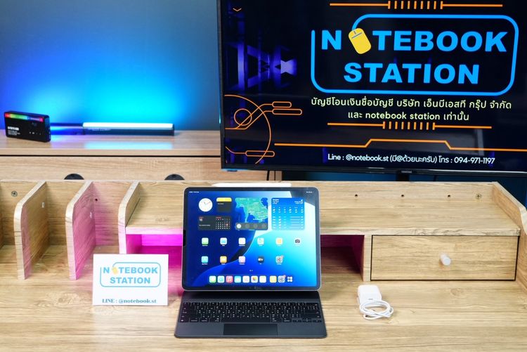 Apple iPad Pro 12.9นิ้ว Wi-Fi+Cellular 256GB (6th Gen)  Apple Pencil  Magic Keyboard ครบชุดเพร้อมใช้งาน รูปที่ 3