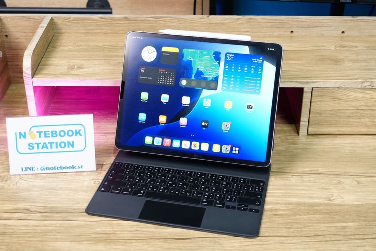 Apple iPad Pro 12.9นิ้ว Wi-Fi+Cellular 256GB (6th Gen)  Apple Pencil  Magic Keyboard ครบชุดเพร้อมใช้งาน รูปที่ 4