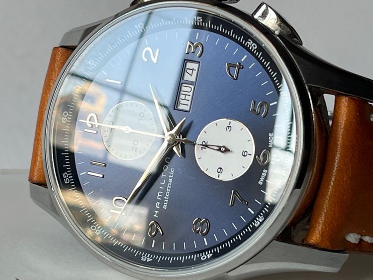 รับเทรด Hamilton Maestro Automatic Chronograph 2024 กล่องใบครบ สภาพ95 รูปที่ 4
