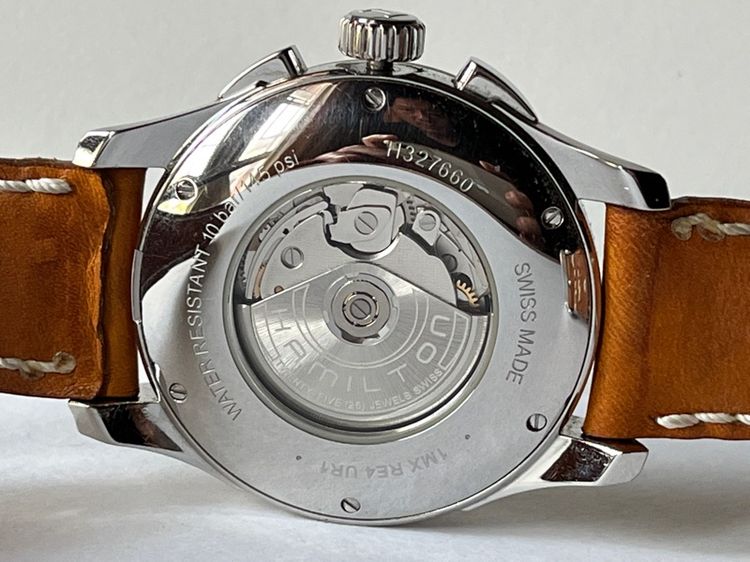 รับเทรด Hamilton Maestro Automatic Chronograph 2024 กล่องใบครบ สภาพ95 รูปที่ 14