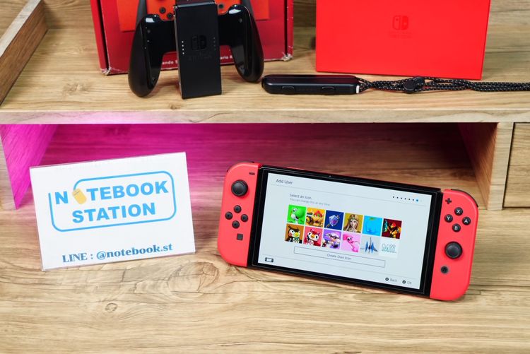 เครื่องเกมคอนโซล (Mario Red Edition) รุ่น Nintendo Switch OLED อุปกรณ์ครบกล่อง ขายเพียง 7,990.- เครื่องพร้อมใช้งาน รูปที่ 3