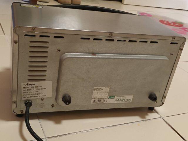 เตาอบไฟฟ้า 9ลิตร seagull สภาพดี ใช้ปกติ.(รับที่บางบัวทอง นนทบุรี) รูปที่ 5