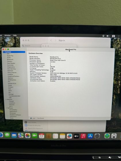 MacBook Pro 13 inch corei5 2019 (touch bar) 3 thunderbolt ram 8 rom 256 รูปที่ 12