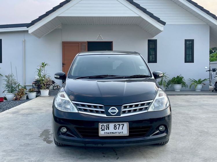 Nissan Tiida 2010 1.6 G Sedan เบนซิน ไม่ติดแก๊ส เกียร์อัตโนมัติ ดำ รูปที่ 2