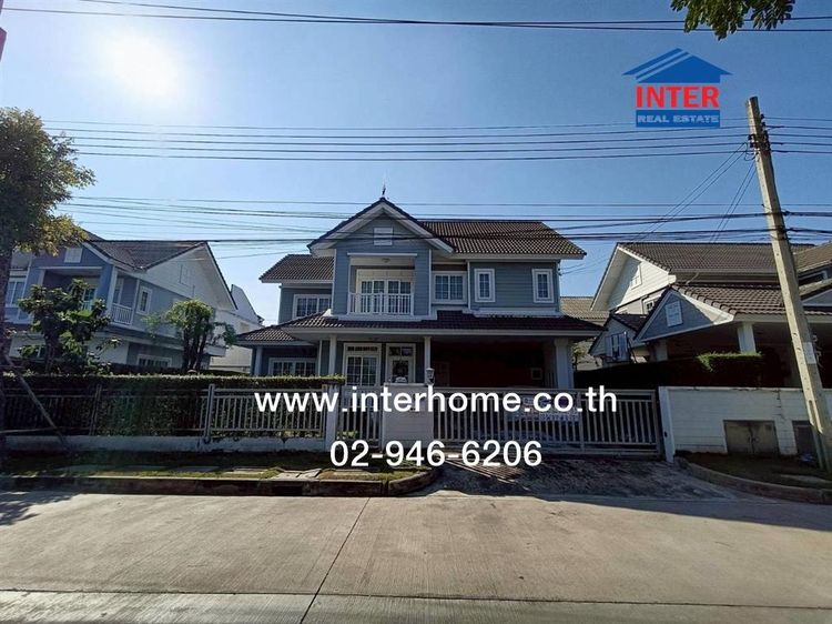 บ้านเดี่ยว 2 ชั้น 91.5 ตร.ว. หมู่บ้าน บุราสิริ ปัญญาอินทรา ซอยเลียบคลองสอง20 ถนนเลียบคอลงสอง ถนนหทัยราษฏร์ เขตคลองสามวา กรุงเทพมหานคร