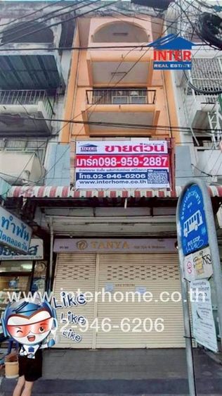 อาคารพาณิชย์ 4 ชั้น 17 ตร.ว. อาคารพาณิชย์ ซอยจรัญสนิทวงศ์1-1 ถนนจรัญสนิทวงศ์ ถนนรัชดาภิเษก เขตบางกอกใหญ่ กรุงเทพมหานคร