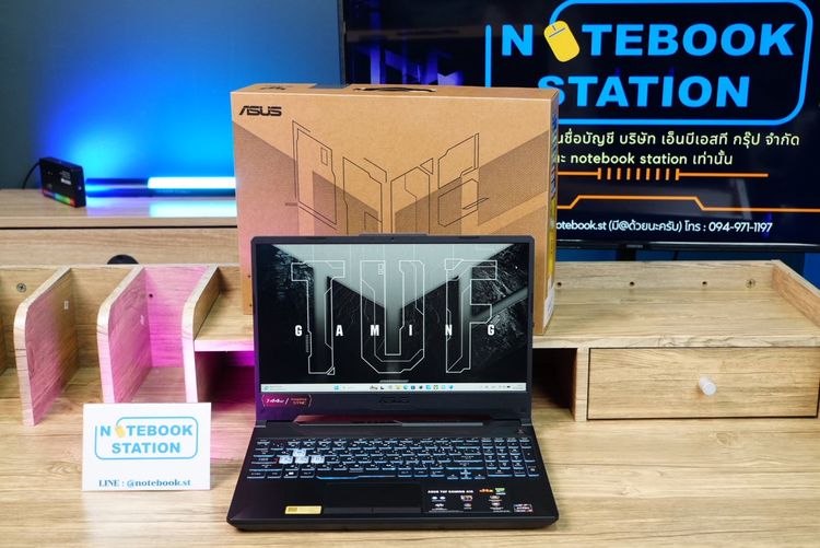 Asus TUF Gaming A15 Ryzen7-7445HS Ram16 RTX3050(4GB) 512GBM.2 จอ 15.6 FHD IPS 144Hz สเปคเกมมิ่ง คีย์บอร์ดไฟRGB ดีไซน์สวยเท่ ประกันศูนย์2027  รูปที่ 2