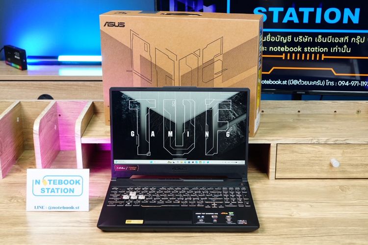วินโดว์ 16 กิกะไบต์ ใช่ Asus TUF Gaming A15 Ryzen7-7445HS Ram16 RTX3050(4GB) 512GBM.2 จอ 15.6 FHD IPS 144Hz สเปคเกมมิ่ง คีย์บอร์ดไฟRGB ดีไซน์สวยเท่ ประกันศูนย์2027 