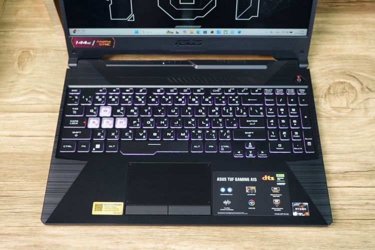 Asus TUF Gaming A15 Ryzen7-7445HS Ram16 RTX3050(4GB) 512GBM.2 จอ 15.6 FHD IPS 144Hz สเปคเกมมิ่ง คีย์บอร์ดไฟRGB ดีไซน์สวยเท่ ประกันศูนย์2027  รูปที่ 5