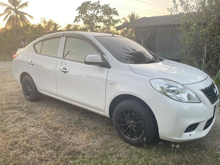 Nissan Almera 2012 1.2 E Sedan เบนซิน ไม่ติดแก๊ส เกียร์อัตโนมัติ ขาว รูปที่ 2